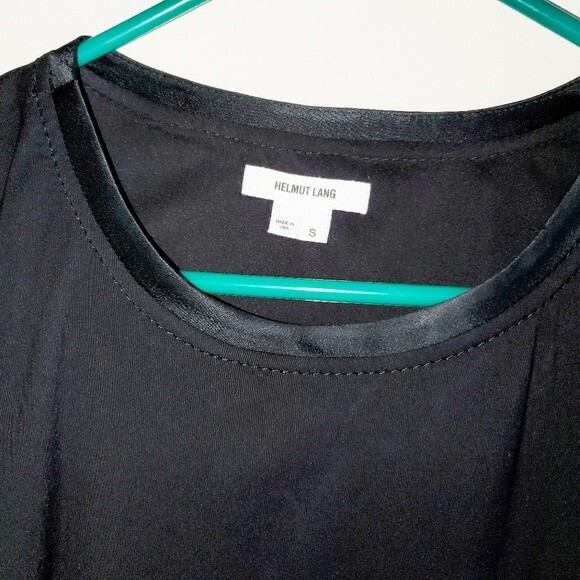 Helmut Lang Black Sleeveless Open Cutout Back Drape Top Small - Picture 2 of 9